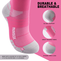 Chaussettes de compression en nylon personnalisées avec logo, 15-20 mmHg, 20-30 mmHg, chaussettes de sport colorées jusqu'au genou pour hommes et femmes