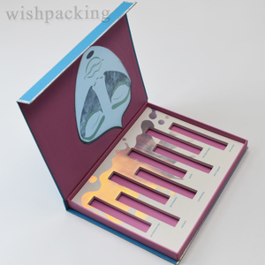 Tùy chỉnh bù đắp in ấn mỹ phẩm hộp gói cho trang điểm Kit Set giấy nghệ thuật dập nóng từ hộp giấy với tay áo - Product Image 1