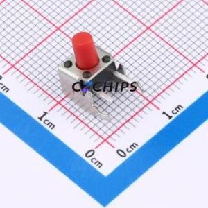 TSA06231-085B332BB Tactile Switch Bent Lead Through Hole-4P,7.4x6.2mm Switch Single Pole Single Throw Round Button 1.8N 7.4mm - Product Image 1