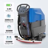 GAOGE F530 Autolaveuse autoportée avec balai de 830 mm, certifiée CE, vente en gros directe usine pour usines et entrepôts