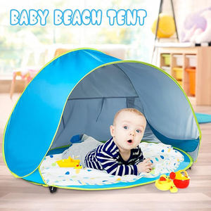 Tienda de playa ultraligera automática de apertura rápida para bebés, tienda de sombra portátil emergente para piscina, protección UV, refugio solar para tienda de campaña infantil - Product Image 5
