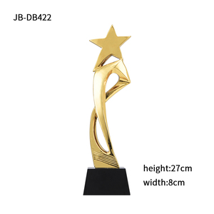Trophée en résine JINZUN Golden <span class=keywords><strong>Star</strong></span> pour les gagnants des concours d'art/chant/danse, souvenirs d'événements, trophée en résine pas cher, coupe de récompense - Product Image 3