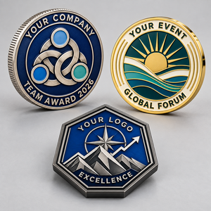 Monedas de Metal Personalizadas para Eventos Corporativos, Premios de Equipo, Monedas de Desafío en Plata, Oro y Bronce, Fabricante OEM ODM - Product Image 3