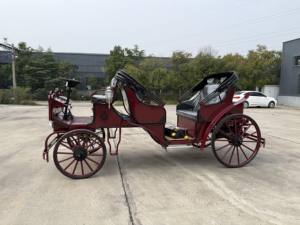 Carruaje Real Eléctrico de 4 Ruedas de Alta Calidad con Asientos Rojos para Bodas y Turismo, Capacidad para 4-6 Personas - Product Image 2