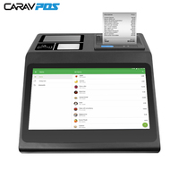 Terminal de point de vente Android 11,6 pouces avec imprimante intégrée, scanner d'identification automatique, NFC, écran secondaire 4,3 pouces, Wi-Fi intégré