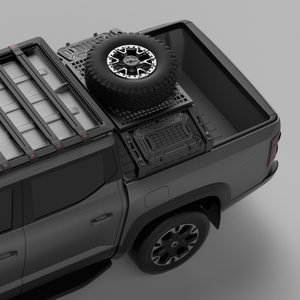 Porte-roue de secours pour camionnette en aluminium/acier au carbone - Installation sans perçage pour Ford Ranger/<span class=keywords><strong>Raptor</strong></span>/Jeep Wrangler - Product Image 1