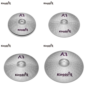 <span class=keywords><strong>2023</strong></span> Kingdo fournisseur de haute qualité alliage métallique série K1 alliage 5 pièces pratique instrumentos musicales batterie électrique ensemble de cymbales - Product Image 5