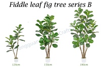 Arbre artificiel Bossion Beauty Fiddle Plant de 5 pieds pour la décoration de restaurants, hôtels, cafés, vente en gros