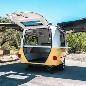 Mini Camper da viaggio in lamiera zincata leggera per roulotte per avventure a breve distanza