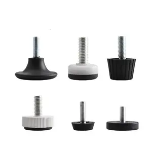 M6 M8 Adjustable Table Feet Threaded Screw On Furniture Levelers Foot For Furniture Legs