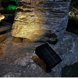 Reflector <span class=keywords><strong>LED</strong></span> Solar <span class=keywords><strong>para</strong></span> Jardín <span class=keywords><strong>Exterior</strong></span>, DC IP55, Resistente al Agua, con Estaca <span class=keywords><strong>para</strong></span> Tierra, Iluminación Continua de 6 a 12 Horas - Product Image 2