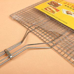 Juhambo Bbq <b>Grill</b> <b>Mesh</b> 43x30x73cm Long Handle Durable Outdoor Camping Grilling Tool - Product Image 2