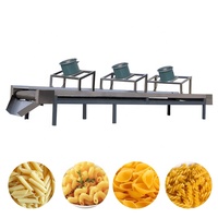 Extrudeuse à pâtes multi-moules en acier inoxydable, nouvelle ligne de production de macaroni instantané, haute productivité, grande capacité pour la production de spirales