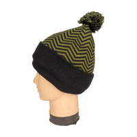 Bonnet unisexe tricoté en fil d'Islande multicolore, écologique et chaud, avec logo personnalisé et lettres jacquard imprimées, 100% coton, idéal pour les voyages - Vente en gros
