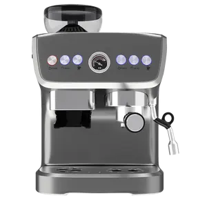 Yeni marka otomatik kahve makinesi 1-4 bardak ticari espresso makinesi ile ekran