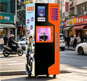 Machine de nettoyage de casques à paiement en <span class=keywords><strong>Pesos</strong></span>, machine de nettoyage à sec de casques, double cabine - Product Image 3