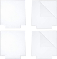 Plaque carrée en acrylique transparent (Plexiglas) de 2 mm d'épaisseur pour présentoirs DIY, bases lumineuses, enseignes et artisanat