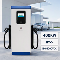 Station de recharge rapide DC 400 kW prête à l'emploi, chargeur EV sur pied double pistolet, compatible OCPP 1.6J, prix de gros WrightCharge