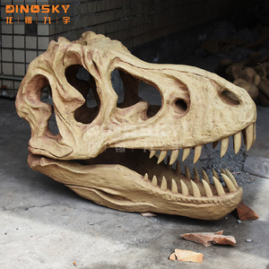 Grande simulation <span class=keywords><strong>de</strong></span> <span class=keywords><strong>tyrannosaure</strong></span> Rex, modèle <span class=keywords><strong>de</strong></span> squelette <span class=keywords><strong>de</strong></span> tête <span class=keywords><strong>de</strong></span> dinosaure, spécimen pour exposition du british - Product Image 4