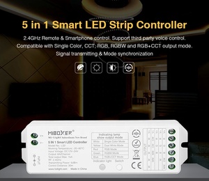 Miboxer LS2 DC12 24V 36V 48V 5 trong 1 thông minh <span class=keywords><strong>Led</strong></span> điều khiển cho mờ CCT/<span class=keywords><strong>RGB</strong></span>/RGBW/<span class=keywords><strong>RGB</strong></span> CCT <span class=keywords><strong>LED</strong></span> Strip - Product Image 2