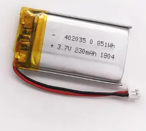 402035 402040 3,7 V aufladen kleine lithium-polymer-batterie 240mah