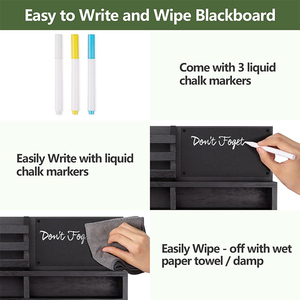 WDF Porta Llaves De Pared casa portachiavi <span class=keywords><strong>in</strong></span> <span class=keywords><strong>legno</strong></span> Rack supporto scaffale gancio e posta per montaggio a <span class=keywords><strong>parete</strong></span> portachiavi per <span class=keywords><strong>parete</strong></span> - Product Image 3