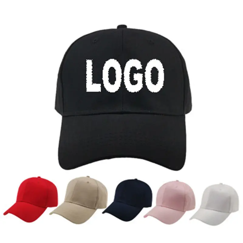 Casquette de baseball avec logo imprimé, couleur blanche, pas cher