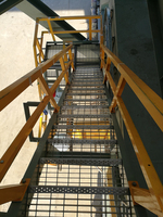 Escalier extérieur en métal galvanisé marches d'escalier, Escaliers extérieurs en acier préfabriqués