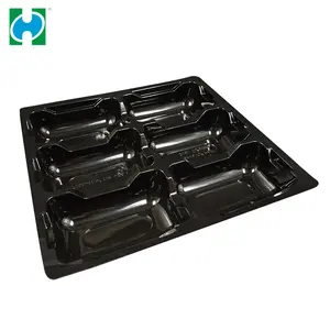 Black PP Plastic Oyster tray 6 pack With OEM Service