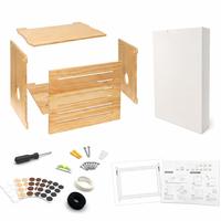 Holz-Router-Aufbewahrungsbox Deluxe Wandmontierbare Dekorative Modem-Abdeckung mit Kabelmanagementsystem