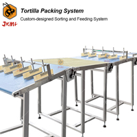 Ligne d'emballage de tortilla entièrement automatique pour 10 20 pièces Machine d'emballage de sacs de tortilla de maïs Taco Burrito Tortilla Machine d'emballage