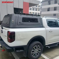Capot rigide en alliage d'aluminium pour pick-up avec portes latérales solides et porte arrière à persiennes pour Mitsubishi L200
