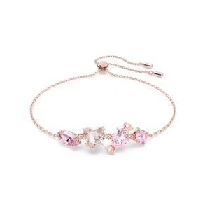 Collana <span class=keywords><strong>Rosa</strong></span> con Ciondolo a Forma di Caramella, Elemento Femminile, Cristallo, Catena per Clavicola, Effetto Sbiancante, Produzione di Alta Gamma - Product Image 3