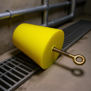 Polyurethane Truncated Cone Cap <b>Drain</b> <b>Cover</b> With Eye Bolt For Drainage Systems - Product Image 3
