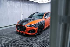 ฝากระโปรงคาร์บอนไฟเบอร์แบบมีช่องระบายอากาศ AE DESIGN สำหรับ A4 S4 RS4 B9 B95 B10 ปี 2017-ปัจจุบัน - Product Image 4