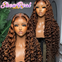Perruques Lace Front en Cheveux Humains Naturels Sans Colle 13*4 Cheveux Bruts Brésiliens Bouclés Birmans Pré-Pluckés Perruques Frontales HD pour Femmes Noires
