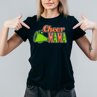 Vente en gros Cheer Mama Transfert de strass personnalisé Glitter Cheer Heat Press Fer à repasser sur les transferts pour T-shirt