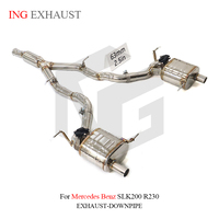 ING pour Mercedes Benz SLK200 R230 Catback Valvetronic tuyaux d'échappement en acier inoxydable avec silencieux de soupape pièces de Performance automatique