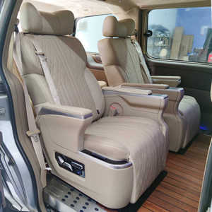 เก้าอี้หนังสุดหรู ดีไซน์แบบเบาะนั่งนักบิน สำหรับรถยนต์ Mercedes Vito V-class W447 และ Hiace - Product Image 1
