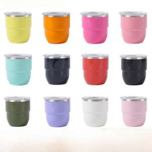 Gobelet empilable de 4 oz, moderne, en acier inoxydable, isolé sous vide, pour espresso/café, gobelet de <span class=keywords><strong>voyage</strong></span> - Product Image 1