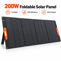 Panneau Solaire Pliable 200W en Gros Direct Usine ETFE Monocristallin Portable Chargeur MC4 pour Camping, VR, Centrale Électrique OEM ODM