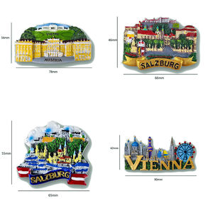 En gros Vienne Autriche Alpes Tourisme Souvenir Cadeau Salzbourg Réfrigérateur Aimant Autocollant Innsbruck Personnalisé Vienne Autriche Réfrigérateur Aimant - Product Image 3