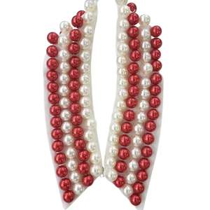 Ority armamentario fatto a mano gioielli di perle da donna regalo DST <span class=keywords><strong>collana</strong></span> decorazione con colletto rosso bianco perla <span class=keywords><strong>rosa</strong></span> e verde perla - Product Image 2