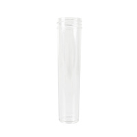 Flacon à pilules en plastique PP transparent, vide, avec bouchon à vis pour comprimés et capsules