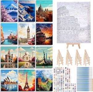 ชุดภาพวาดระบายสีตามตัว<span class=keywords><strong>เลข</strong></span>บนผ้าใบ ได้รับการรับรองมาตรฐาน CE - ชุดภาพวาดสีน้ำมัน DIY แบบกำหนดเองสำหรับเด็ก <span class=keywords><strong>ของ</strong></span>ตกแต่งบ้านที่เป็นมิตรกับสิ่งแวดล้อม - Product Image 1