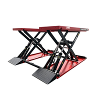 Plateforme élévatrice à ciseaux hydraulique mobile robuste Hengsheng, hauteur de levage 1,2 m, pour la réparation automobile