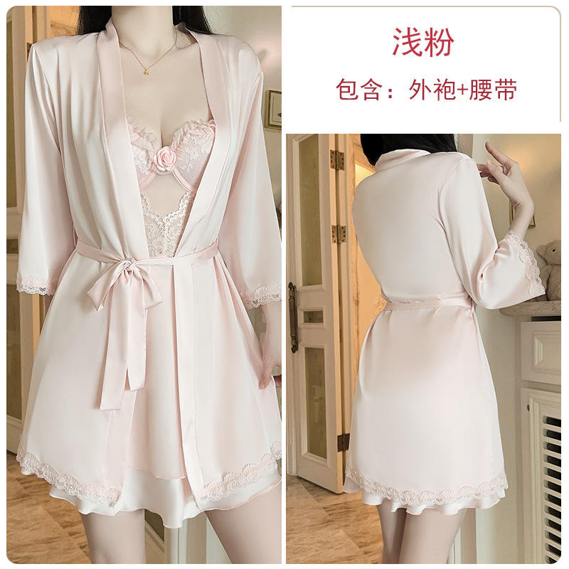 3957 rose clair (robe + ceinture)