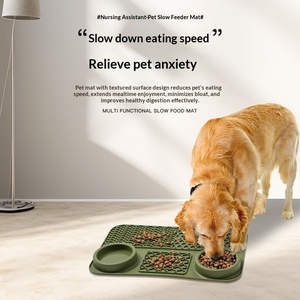 UniLink OEM and ODM 3 in 1 Silicone Slow Food <b>Pad</b> <b>Suction</b> Cup Non-slip Anti-choking Rectangular Pet Lick <b>Pad</b> - Product Image 3