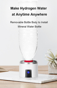 2025 tốt nhất xách tay 300ml Hydrogen chai nước giàu H2 Hydrogen Máy phát điện nước inhaler Ionizer 3000ppb dropshipping - Product Image 4