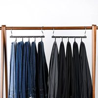 Offre Spéciale gain de place stockage écharpe cintre cintres en métal multi-niveaux organisateur pliant magique pantalon Hijab cintres